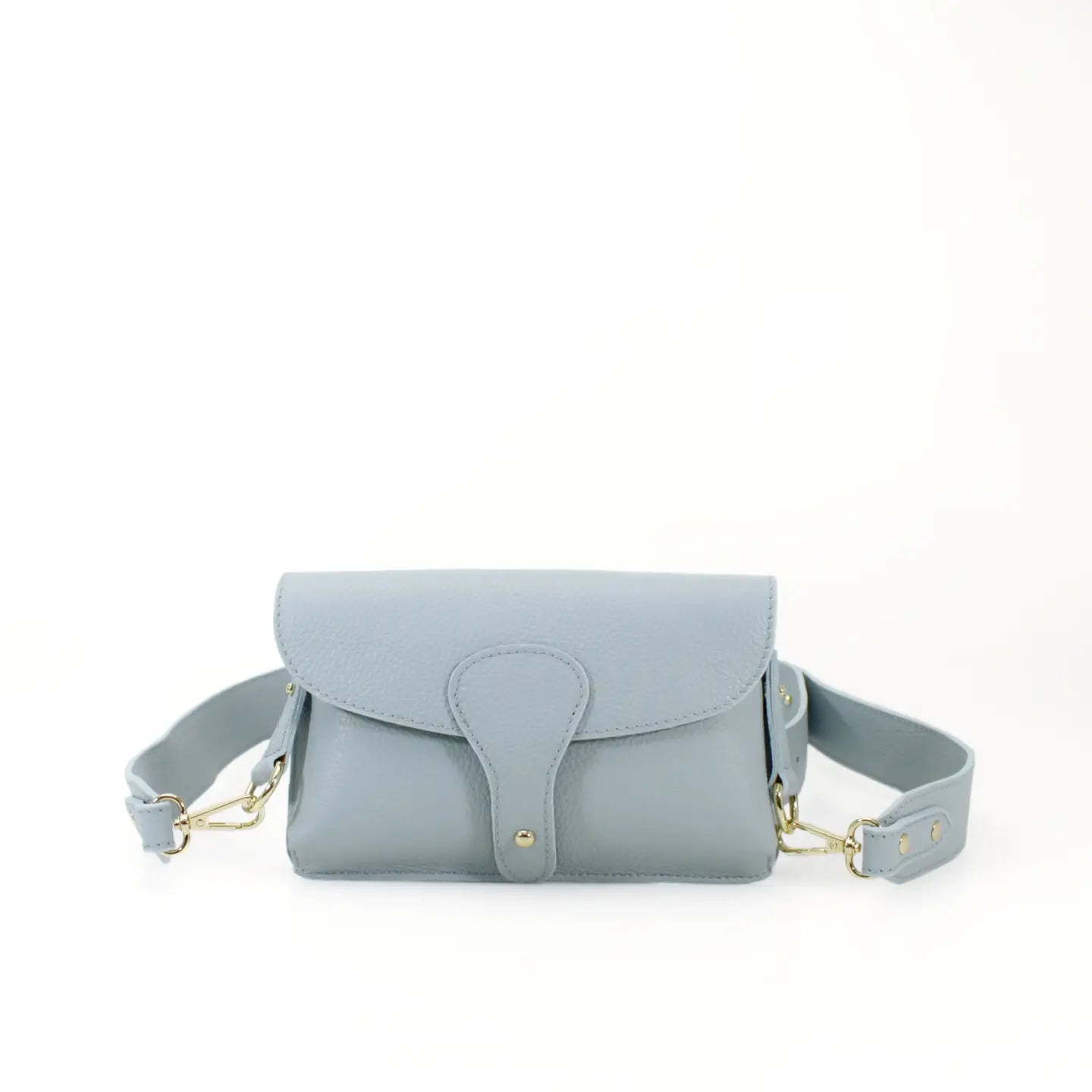 Pre-Order | Leather Crossbody Bag | Light Blue