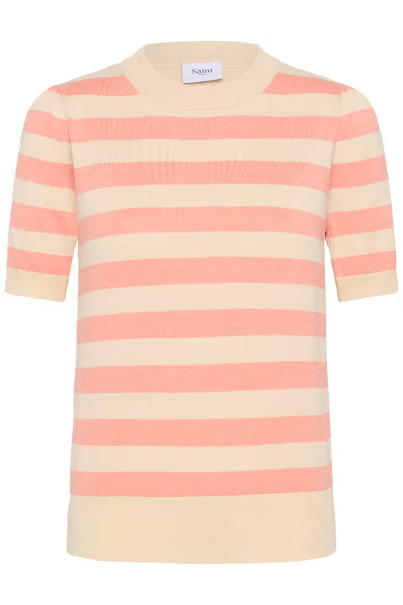 MilaSZ SS Pullover | Blooming Ivory Stripe