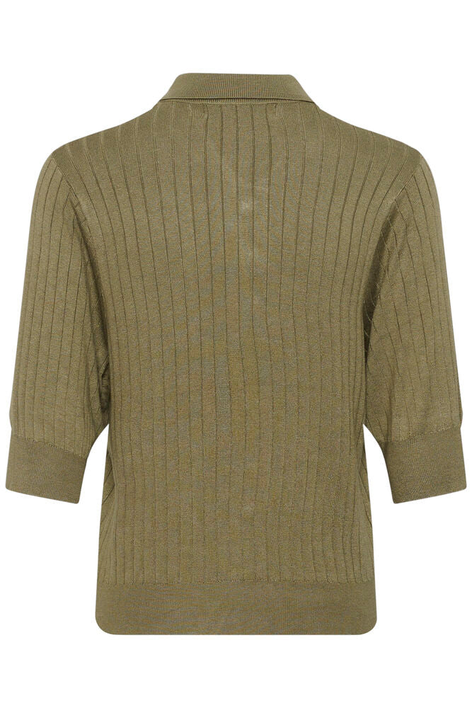 Culture | CUsophi Annemette Polo | Khaki Green