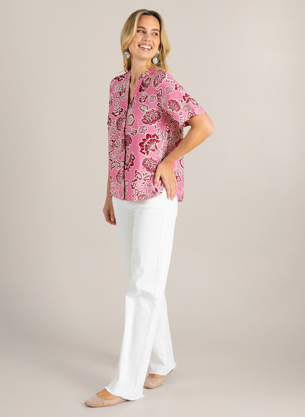 Ivy Beau | Giana Blouse | Pink