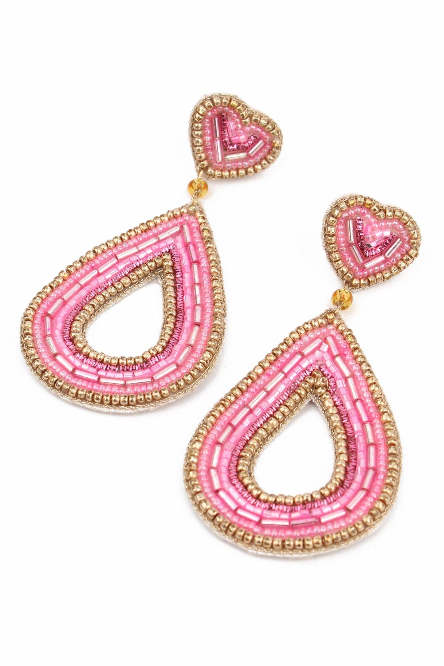 My Doris | Pink Teardrop Earrings - Blossom Boutique Online