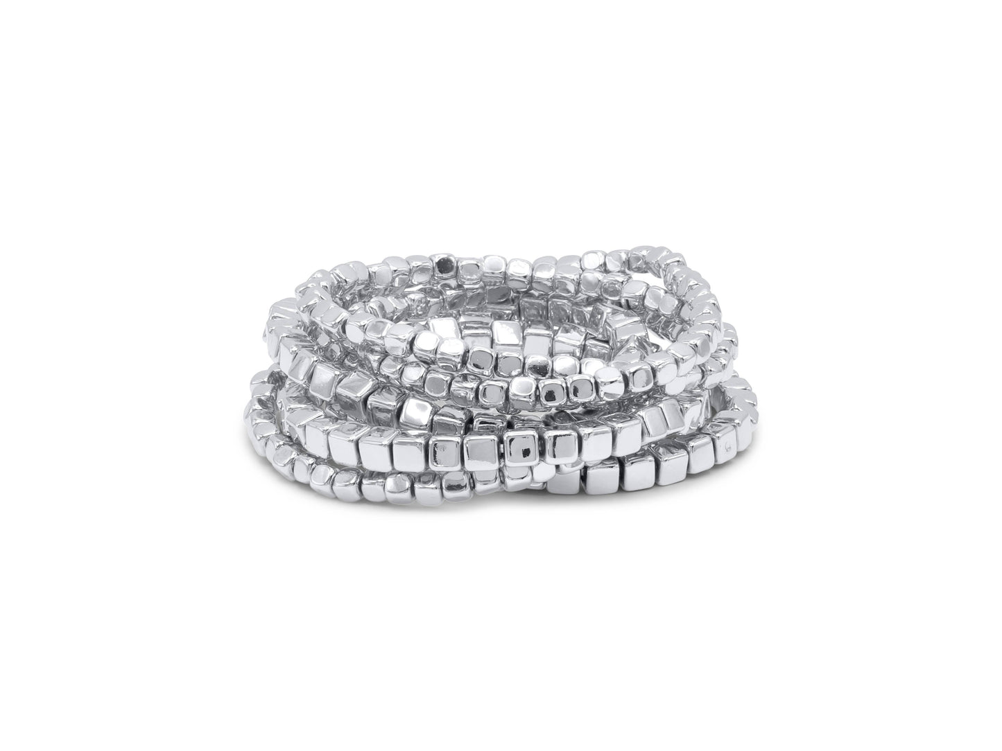 Big Metal London | Paola Beaded Organic Bracelet | Gold