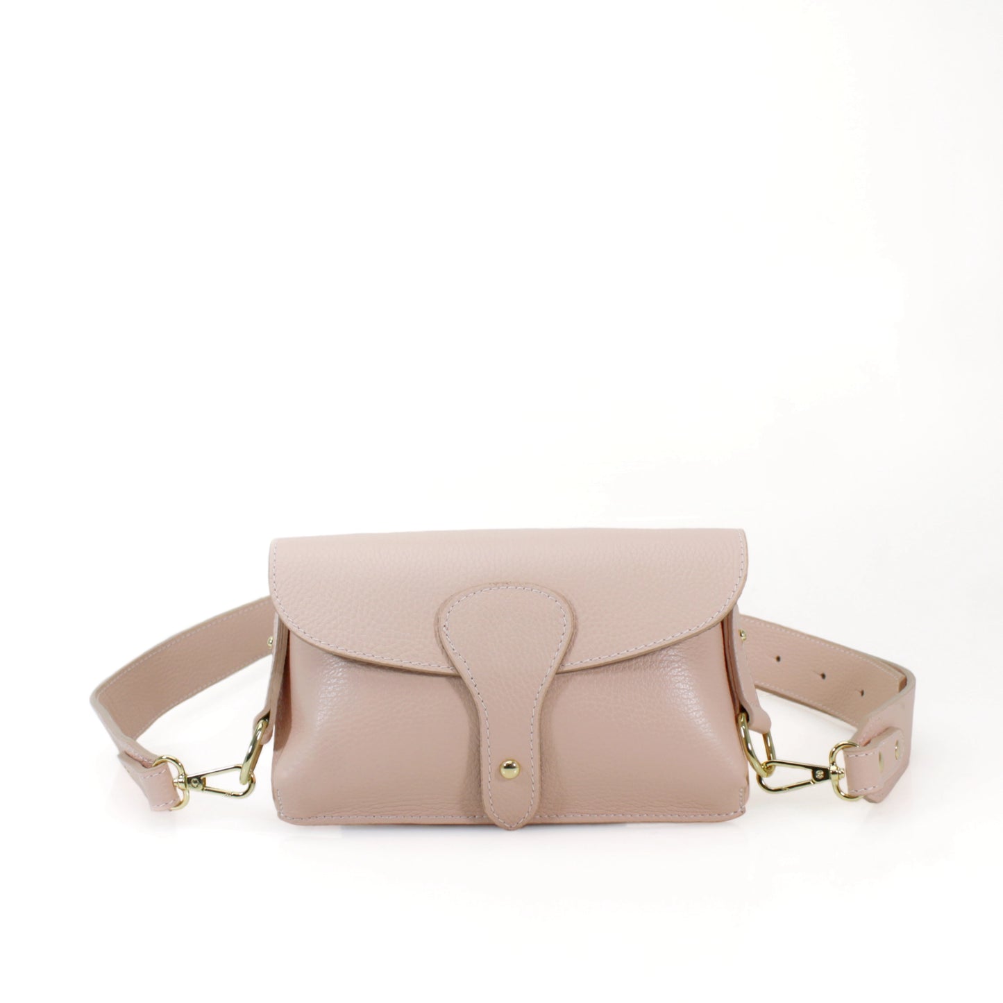Pre-Order | Leather Crossbody Bag | Light Pink