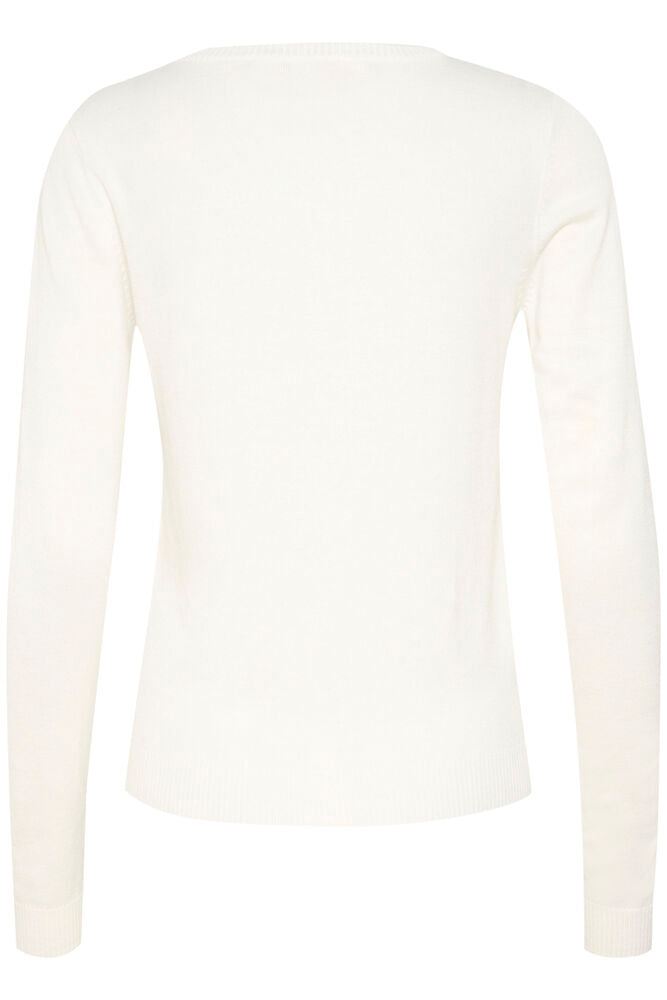 White long-sleeve cardigan on a white background
