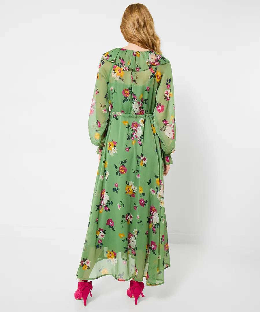 Joe Browns | Daydreamer Printed Georgette Dress | Green - Blossom Boutique Online