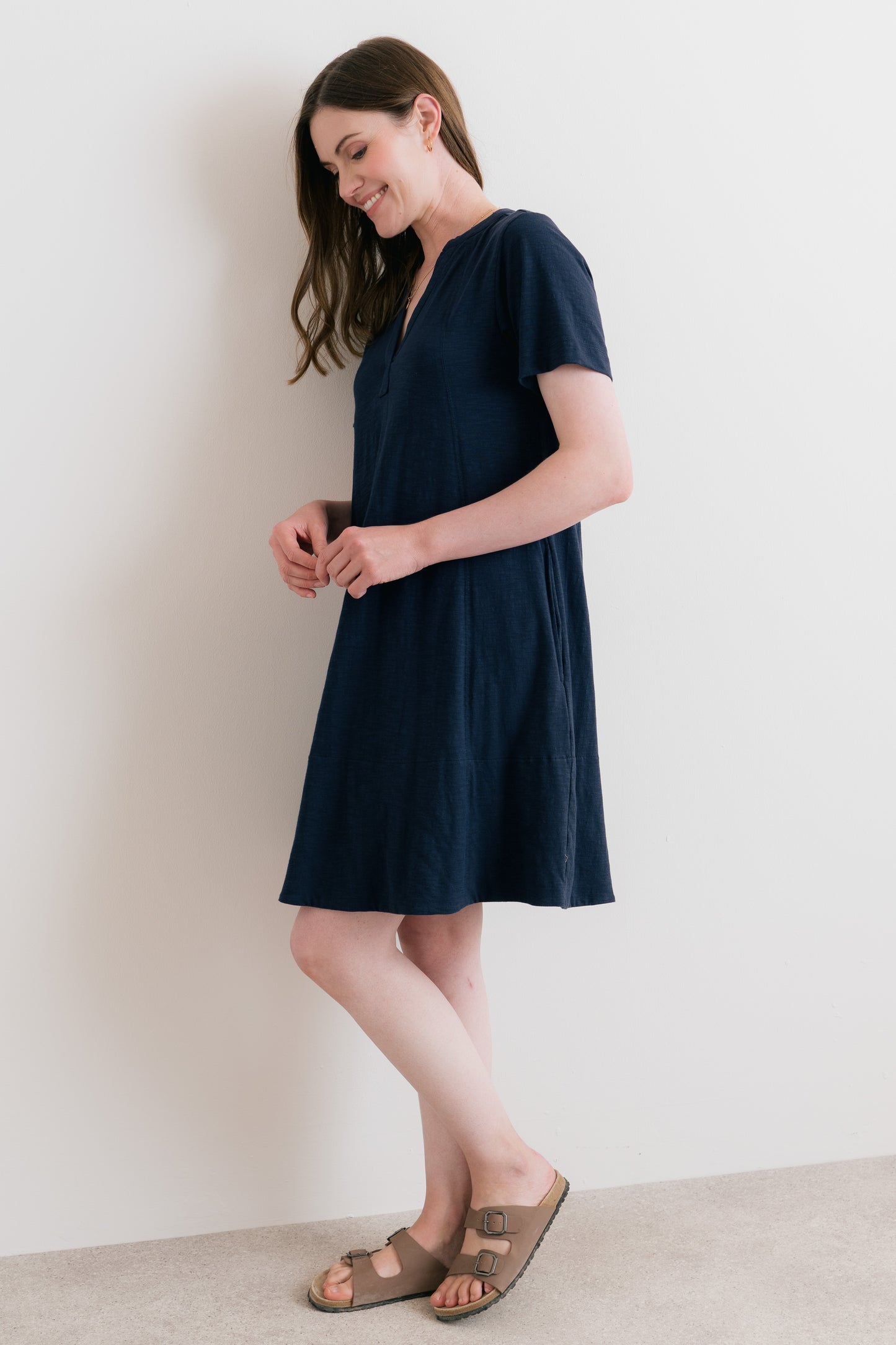 Lily & Me | Terrace Organic Cotton Dress | Navy