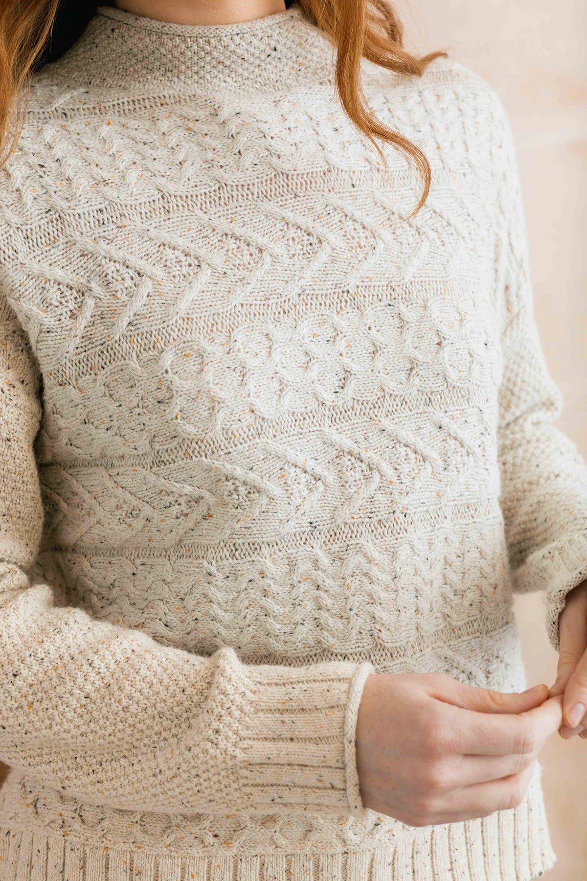 Lily & Me | Sonia Cable Knit Jumper | Ecru