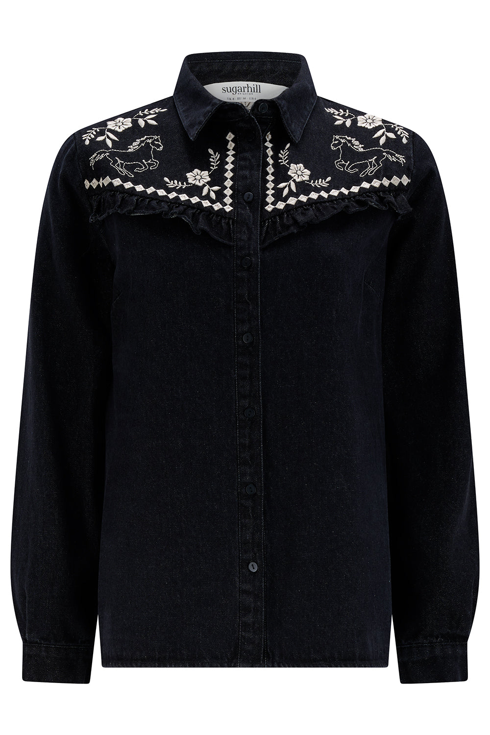Sugarhill | Kerri Shirt | Washed Black Denim | Wil Horses