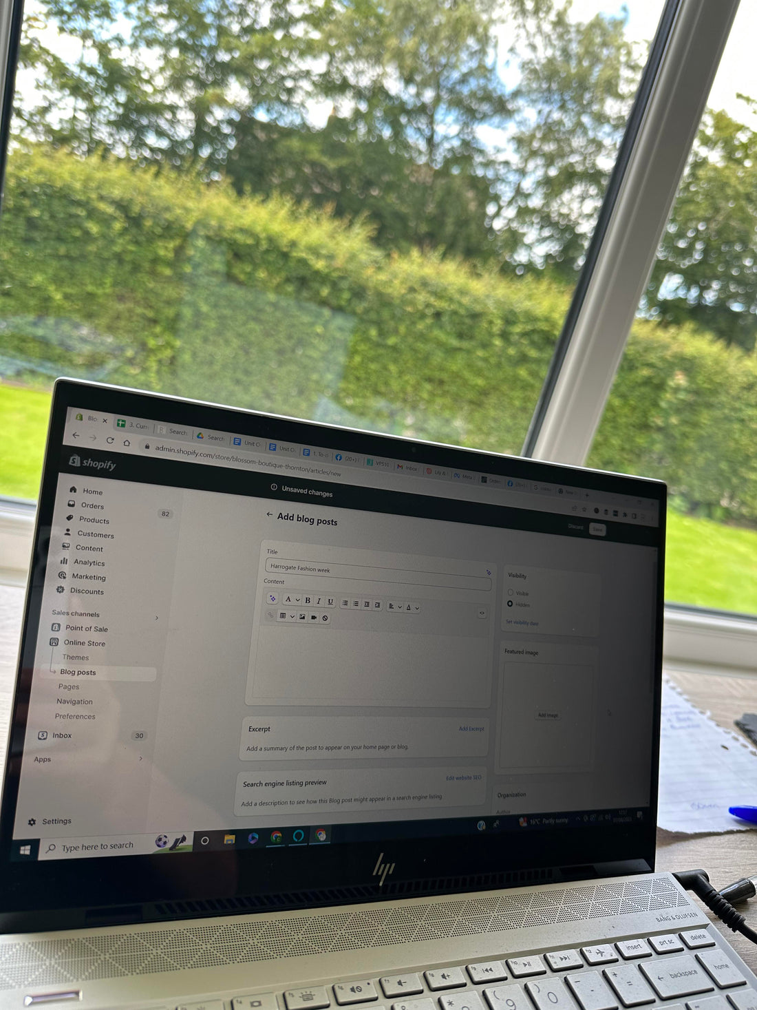 Working from home. - Caroline x