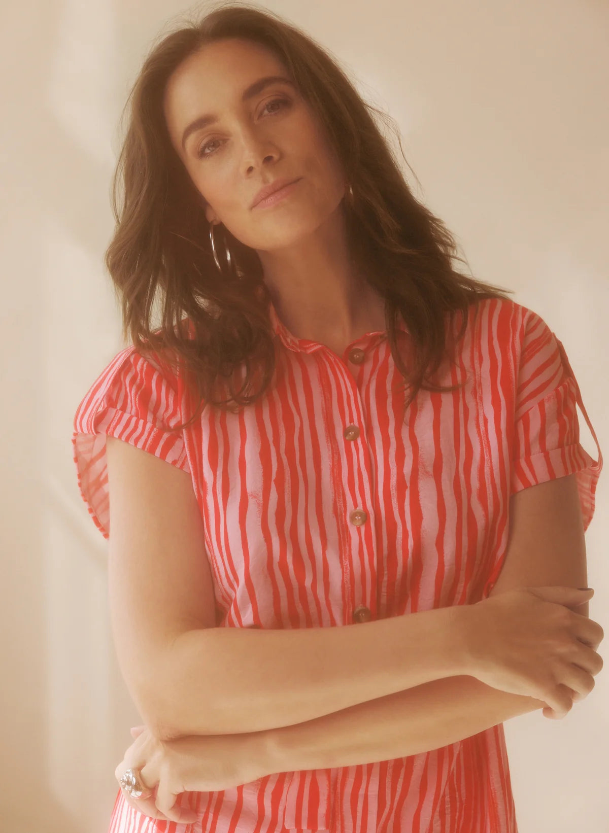 Yest | Manar Shirt Dress | Red