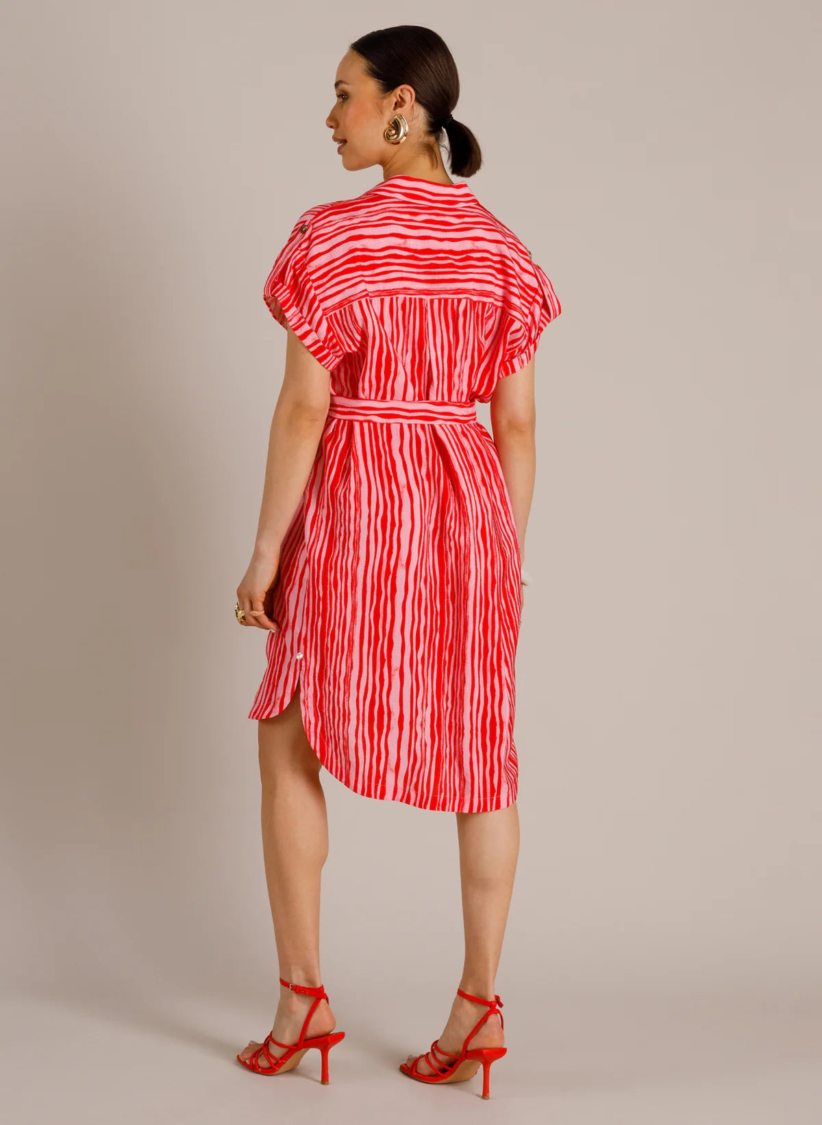 Yest | Manar Shirt Dress | Red