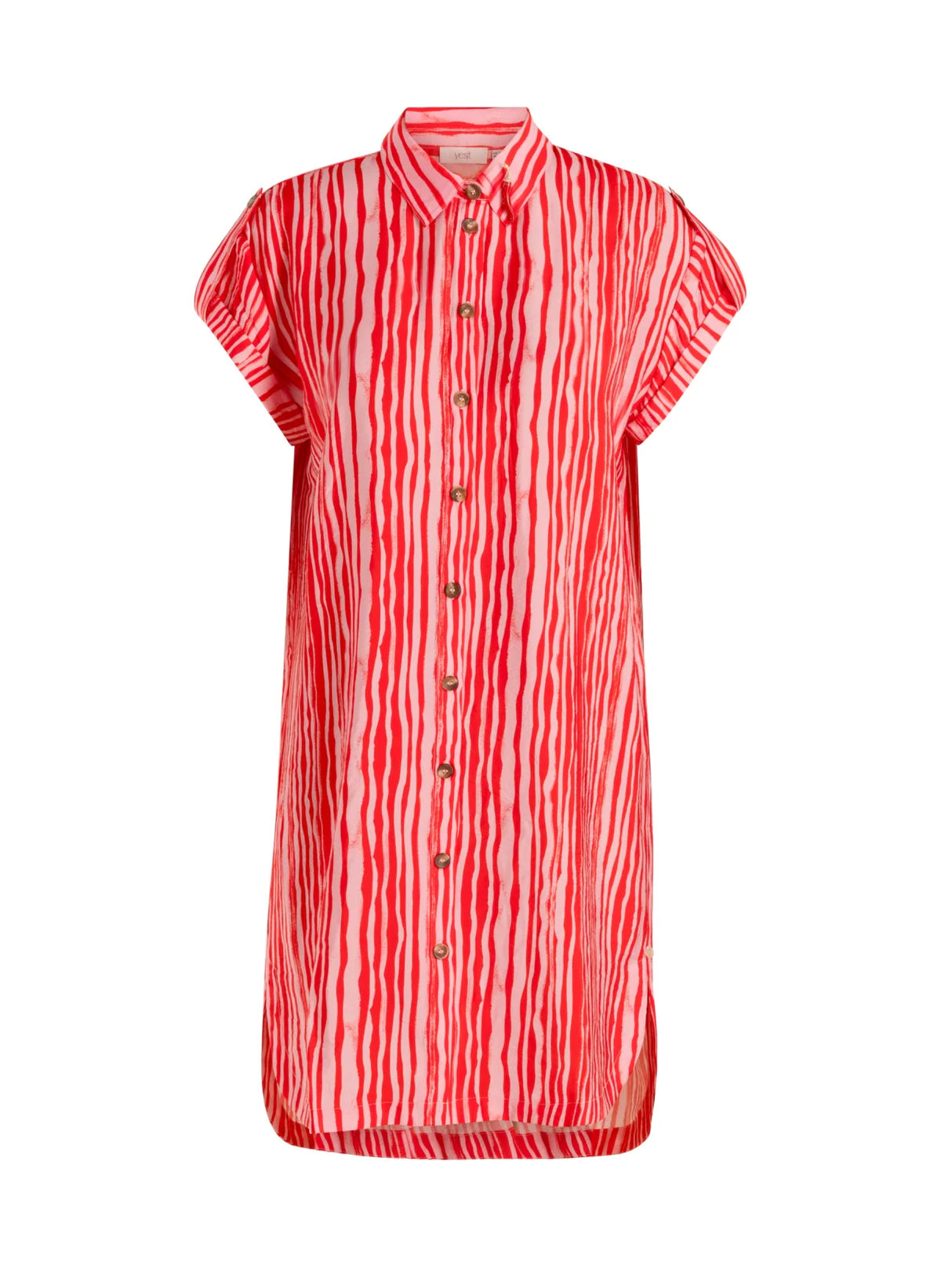 Yest | Manar Shirt Dress | Red