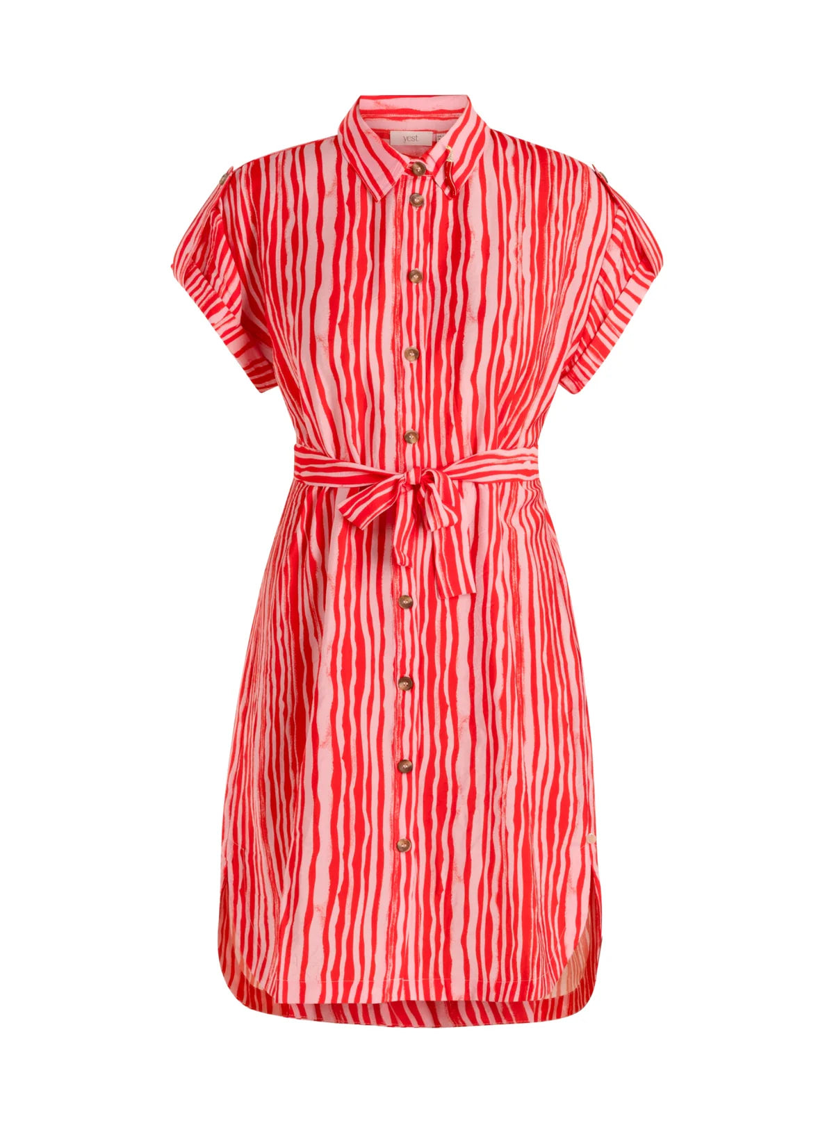 Yest | Manar Shirt Dress | Red