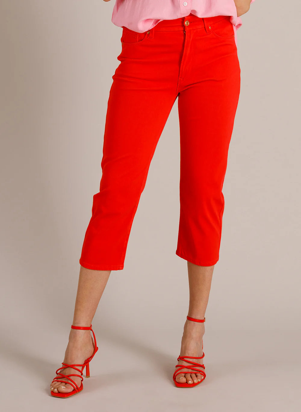 Yest | Teresa Essential Trousers | Hot Red