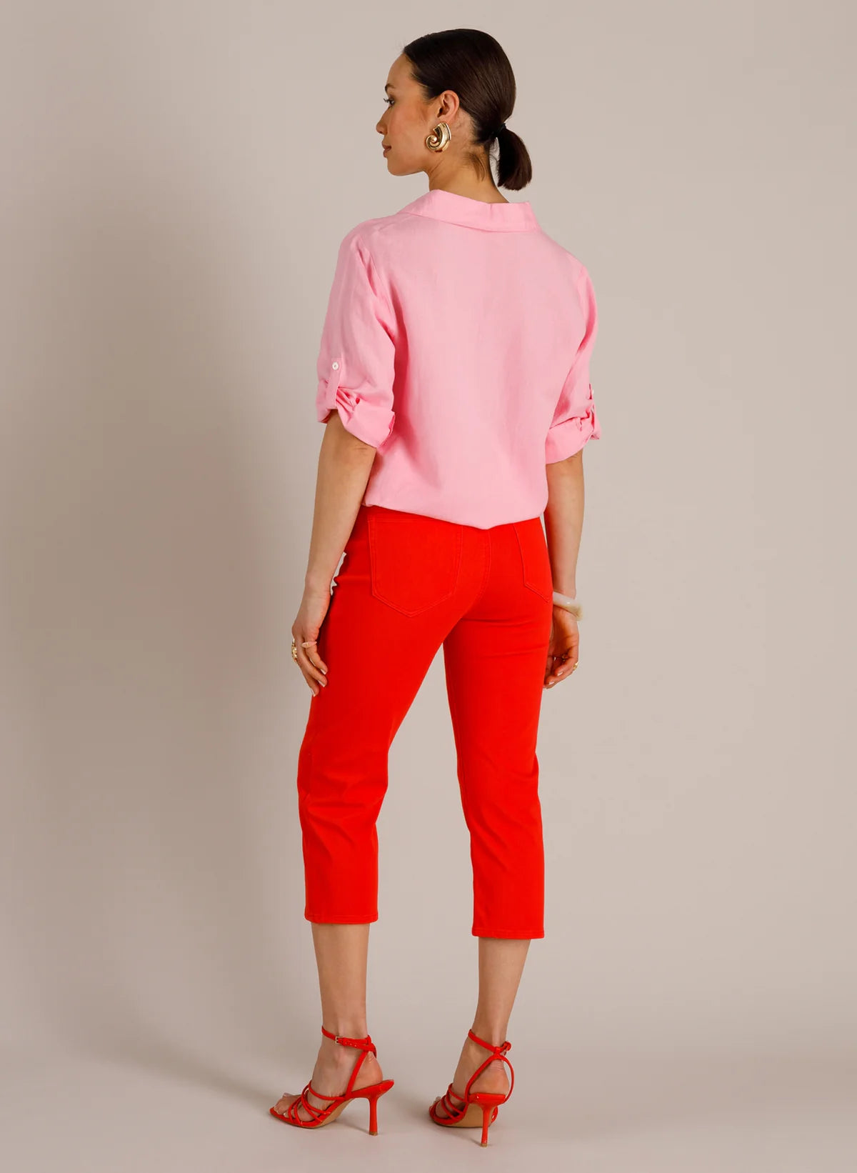 Yest | Teresa Essential Trousers | Hot Red
