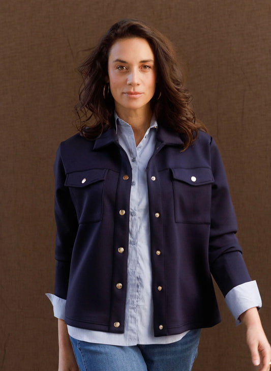 Yest | Saskia Overshirt | Dark Blue