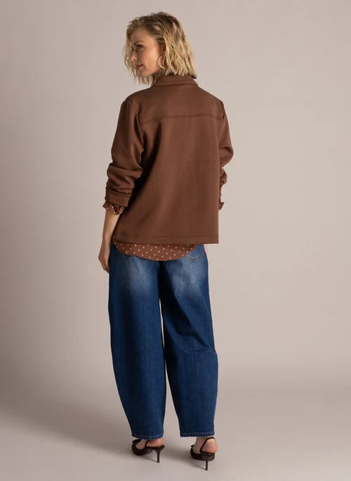 Yest | Saskia Overshirt | Mocca Brown