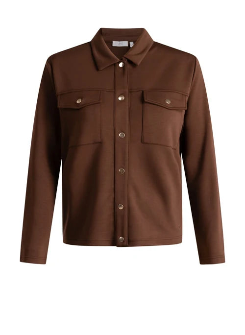 Yest | Saskia Overshirt | Mocca Brown