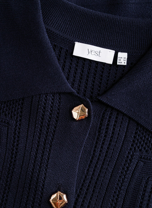 Yest | Selma Top | Navy Blue