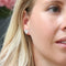 POM - Hammered Heart Stud Earrings