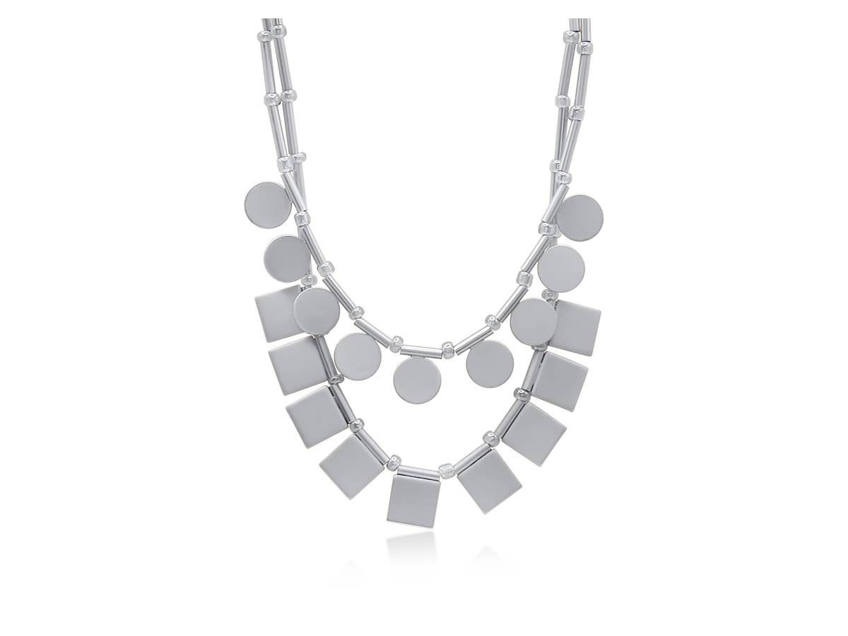 Big Metal London | Bahia Double Boho Necklace |  Gold