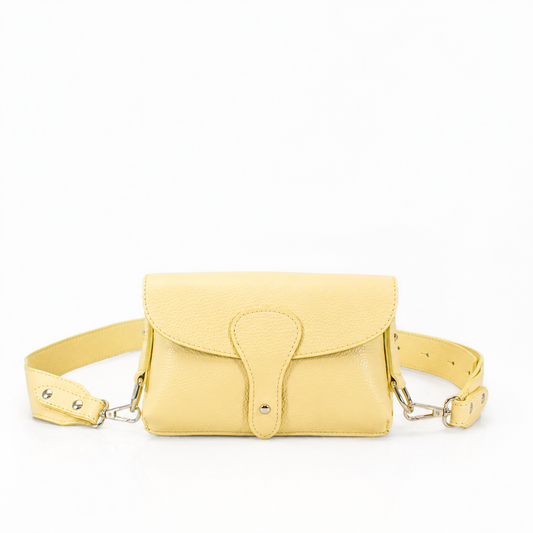 Leather Crossbody Bag | Lemon