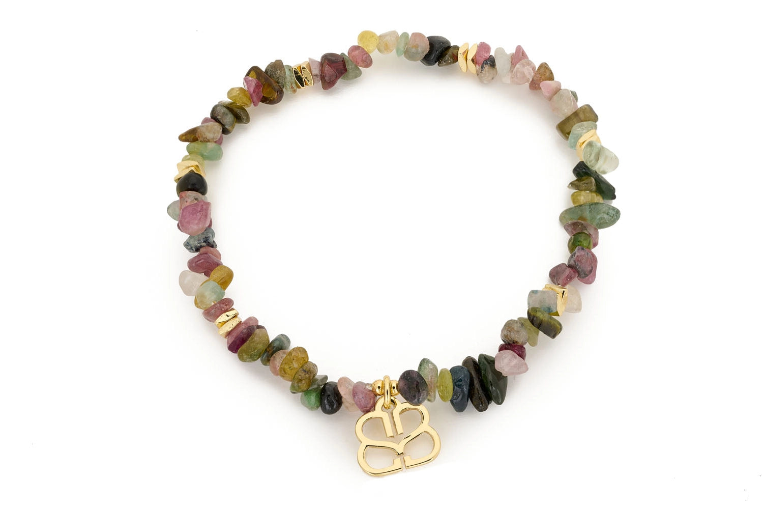 Boho Betty | Sana Gold Tourmaline Stretch Crystal Bracelet - Blossom Boutique Online  