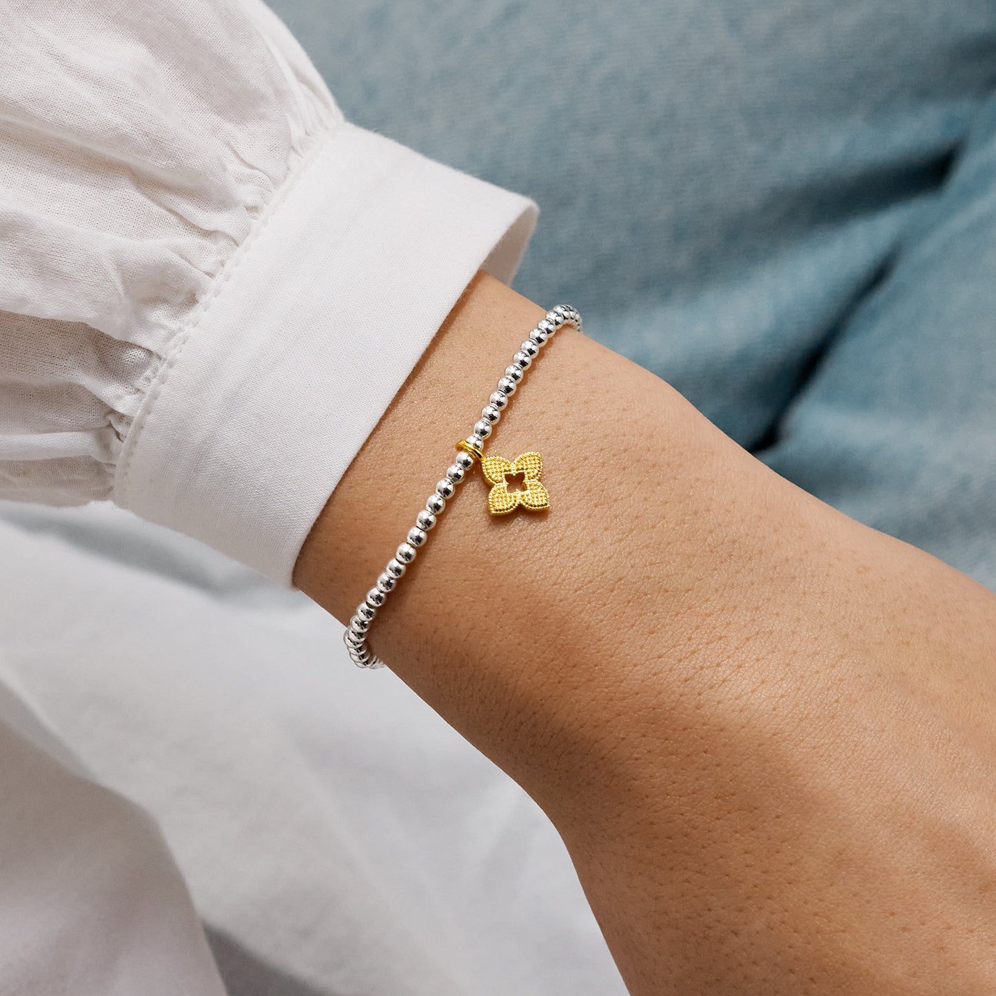 Joma Jewellery | A Little 'There's No Better Friend Than You' Bracelet In Silver & Gold Plating