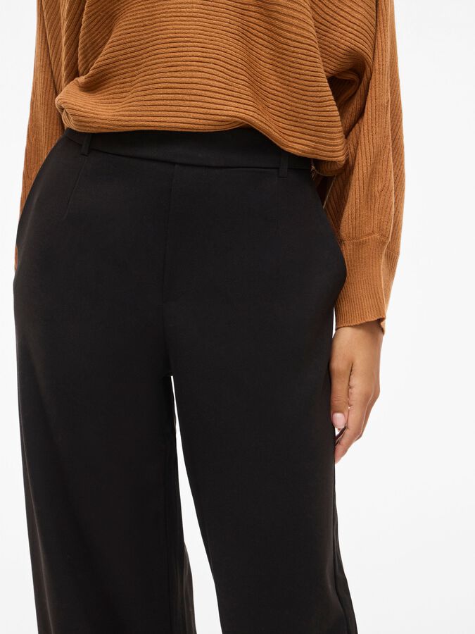 Vila | VIVARONE High Waist Trousers | Black