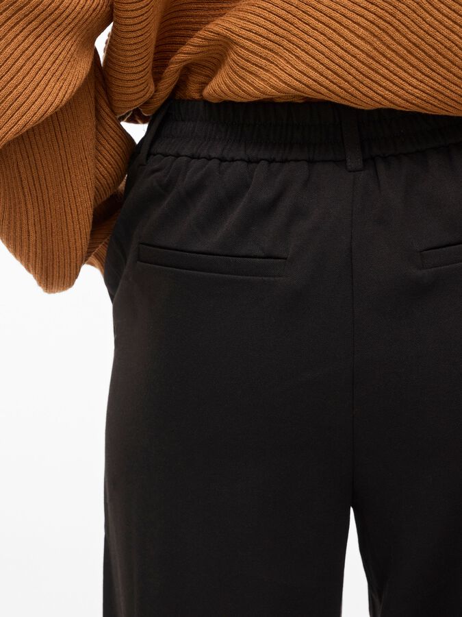Vila | VIVARONE High Waist Trousers | Black