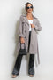 Belted Trench Coat | Grey