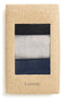 B.young | BYVILAINE Sock Box | Blue & Silver