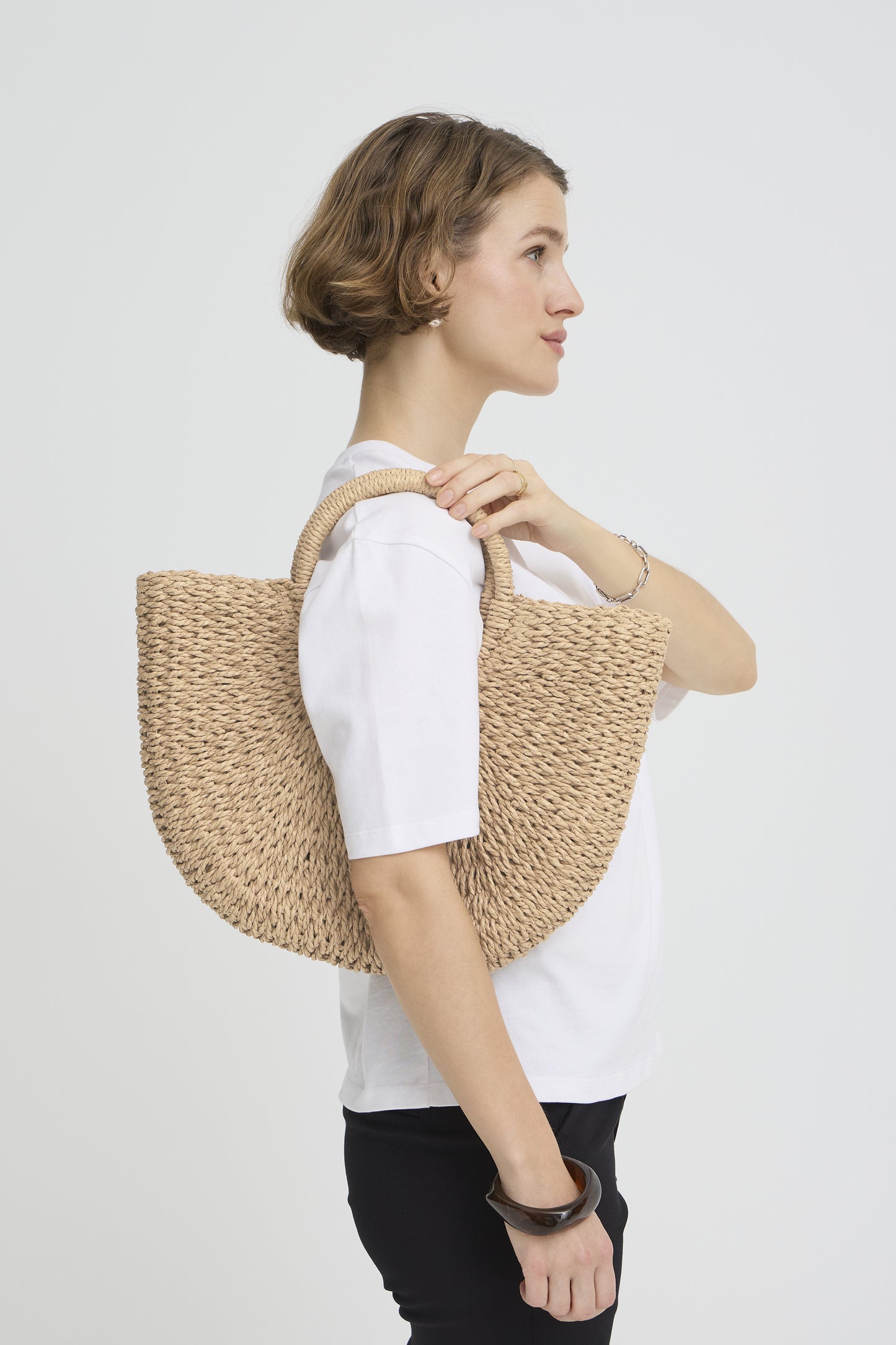 B.young | Shopper Bag | Natural Straw
