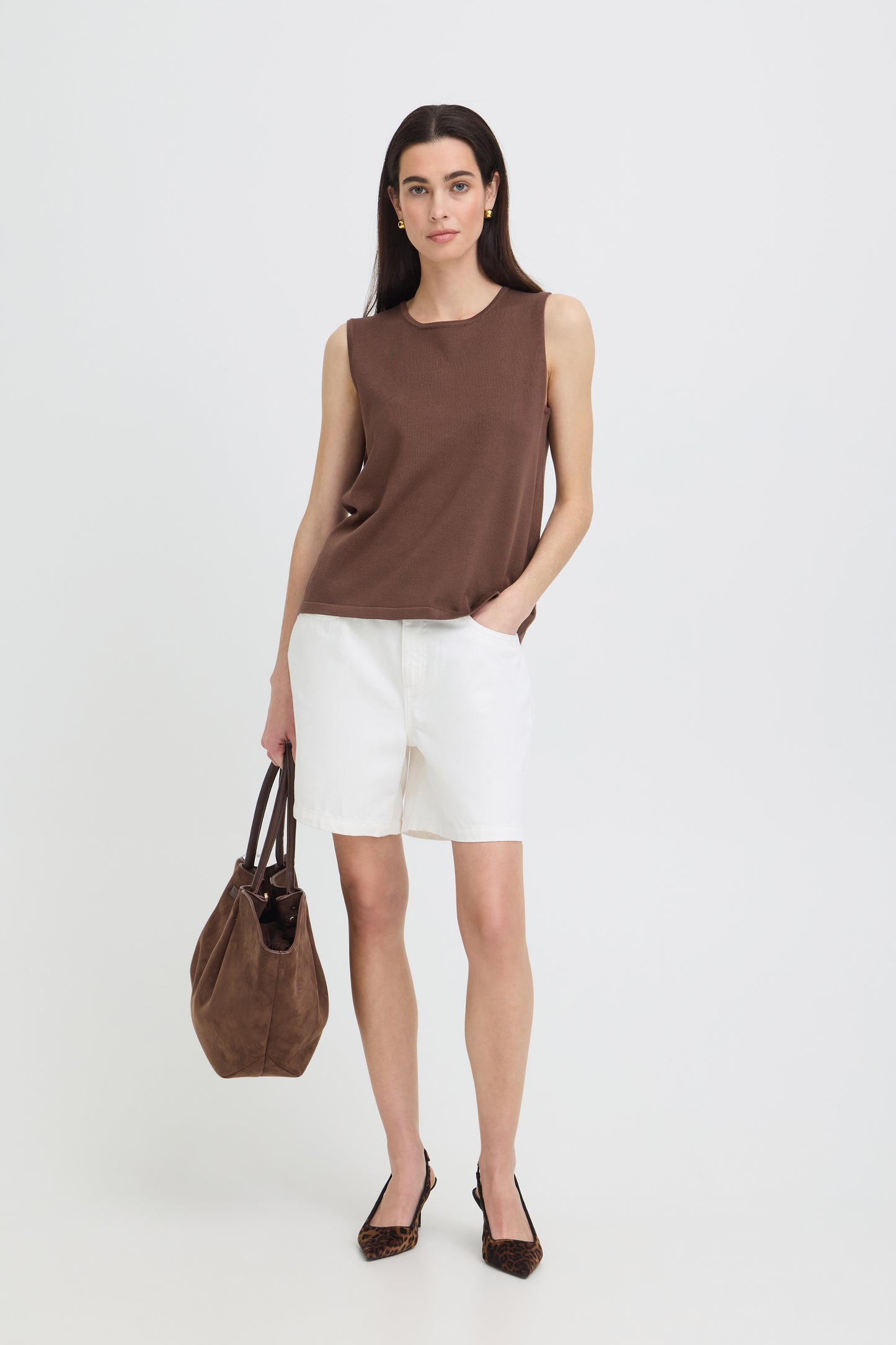 B.young | BYMMORLA Sleeveless Top | Chocolate