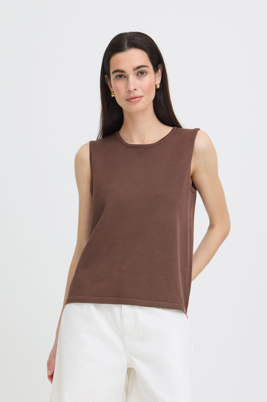 B.young | BYMMORLA Sleeveless Top | Chocolate