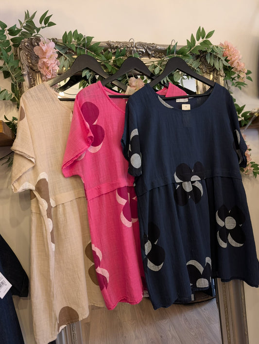 Made In Italy | Curve Floral Top