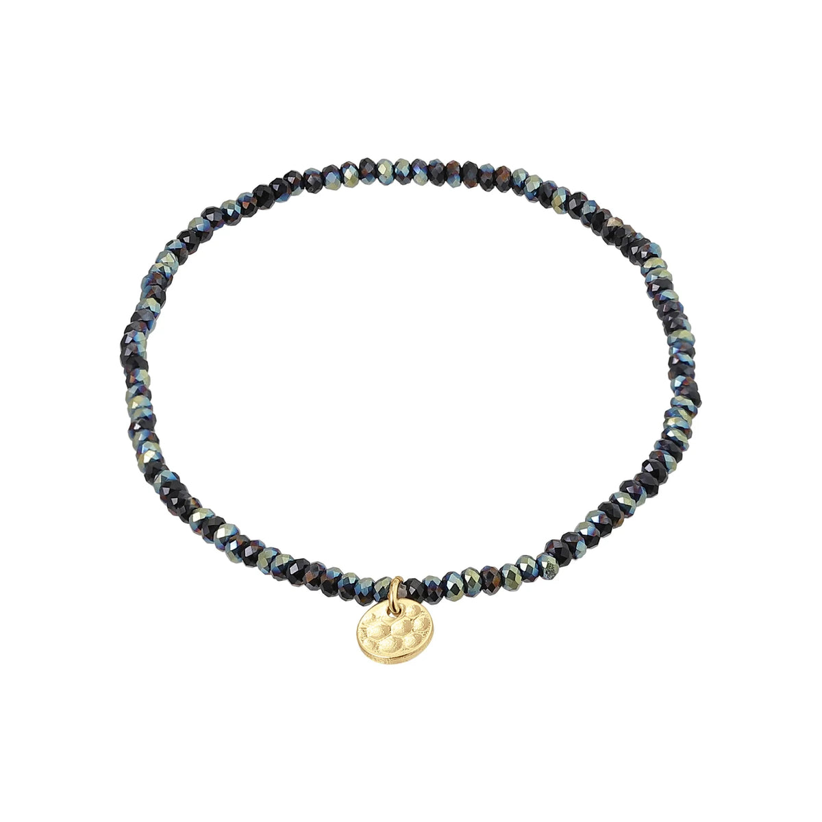 Pilgrim | Indie Bracelet | Grey, Gold-Plated