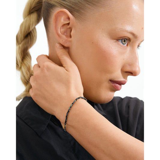 Pilgrim | Indie Bracelet | Grey, Gold-Plated