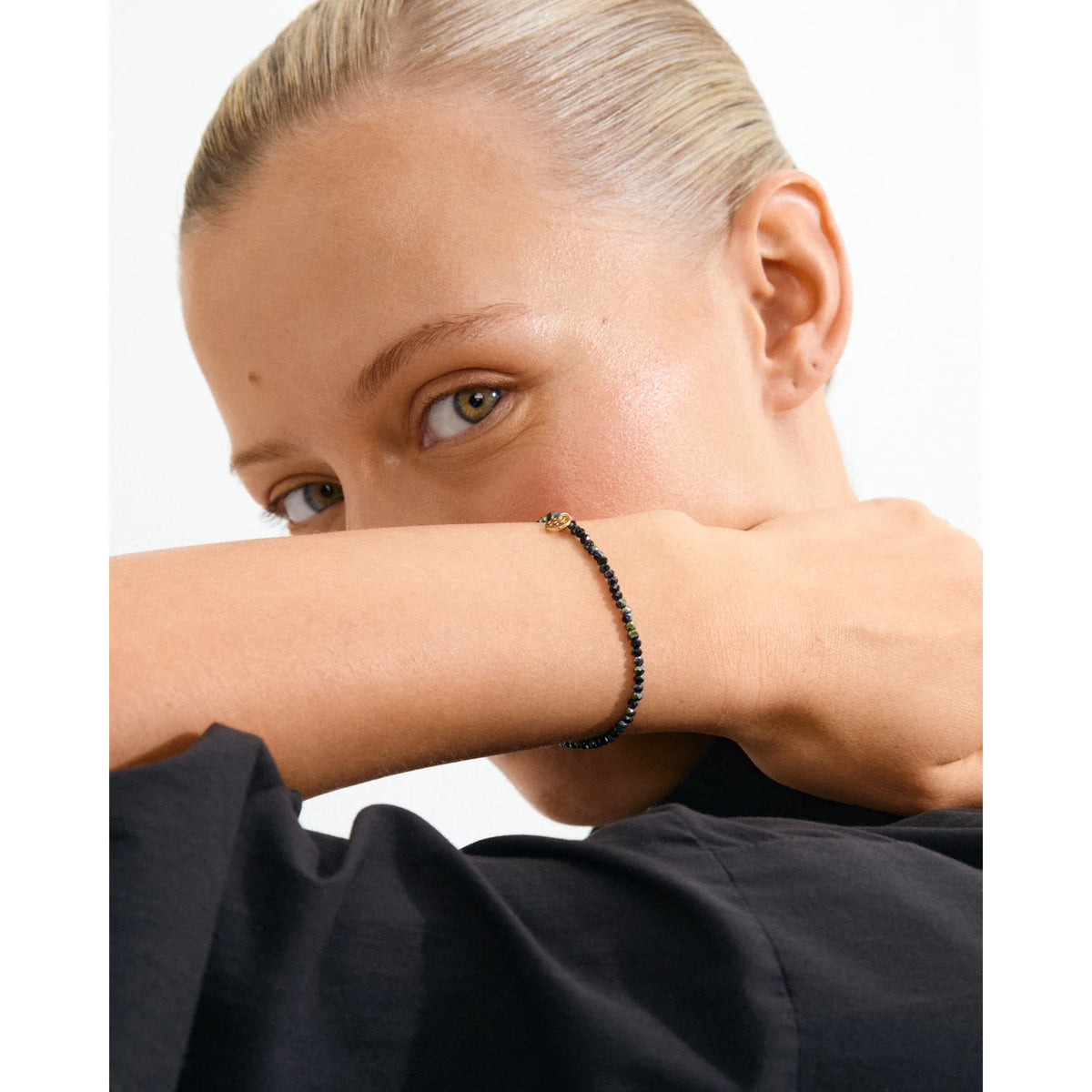 Pilgrim | Indie Bracelet | Grey, Gold-Plated