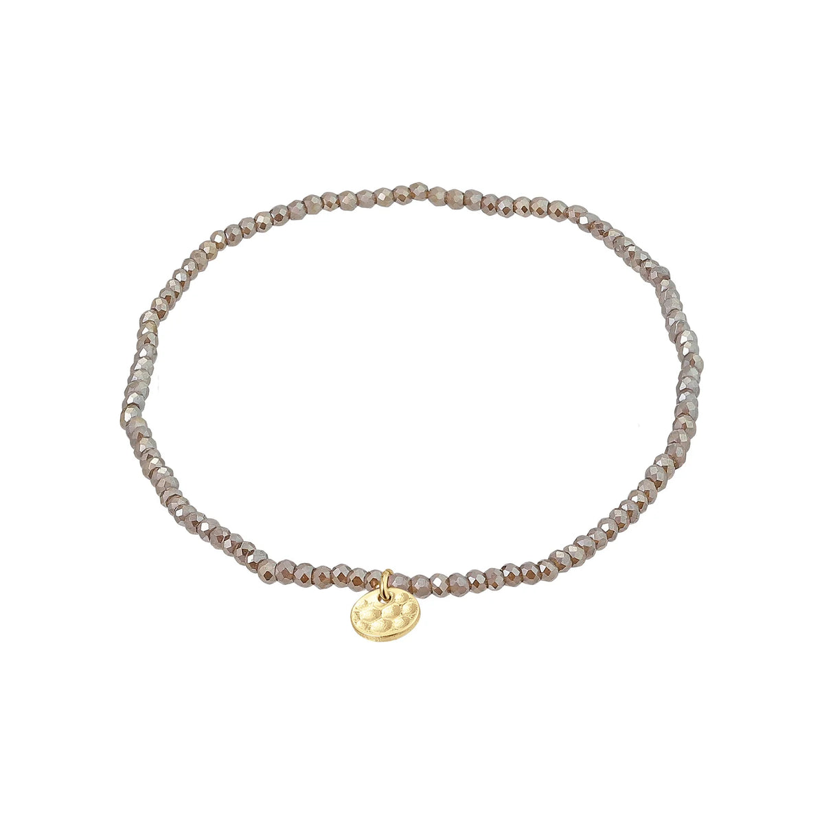 Pilgrim | Indie Bracelet | Grey, Gold-Plated