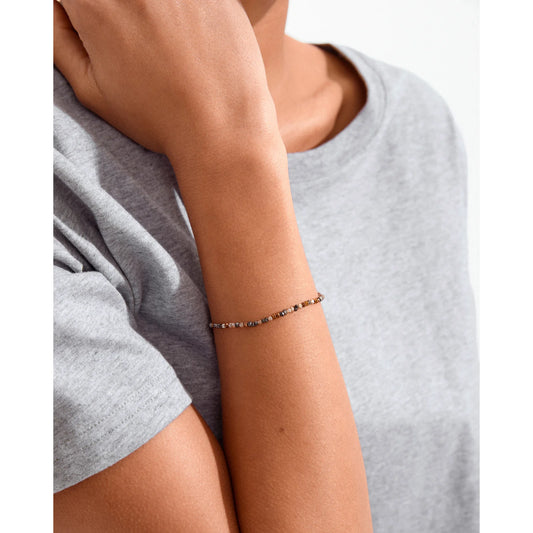 Pilgrim | Indie Bracelet | Brown, Gold-Plated