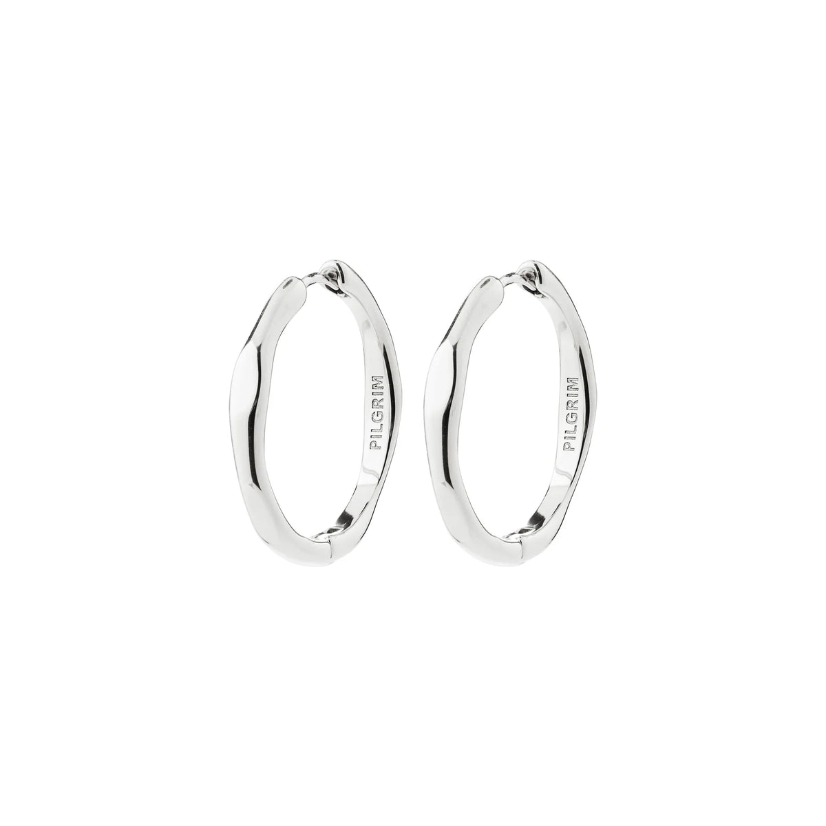 Pilgrim | Inner Hoop Earrings | Silver Plated