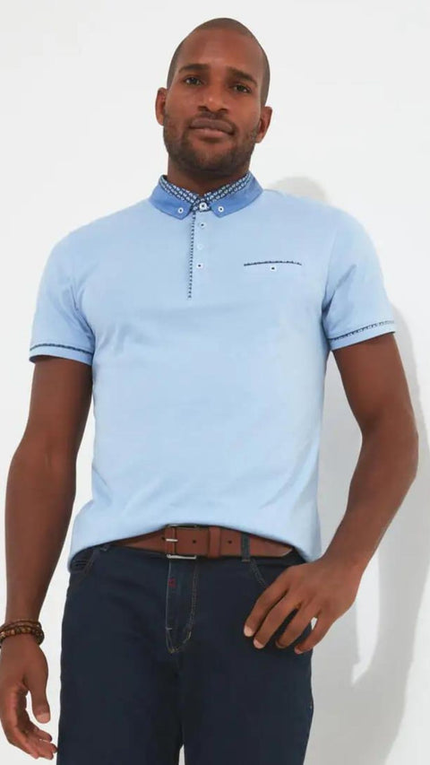 Joe Browns - Sensational Smart Polo Shirt - Pale Blue
