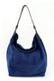 Suede Bucket Shoulder Bag | Blue