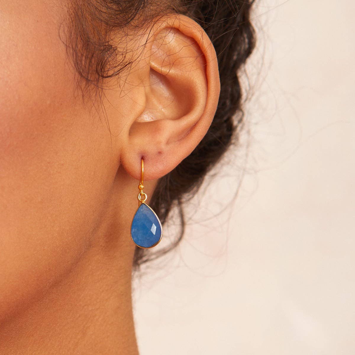Ashiana London | Ava Blue Jade Earrings