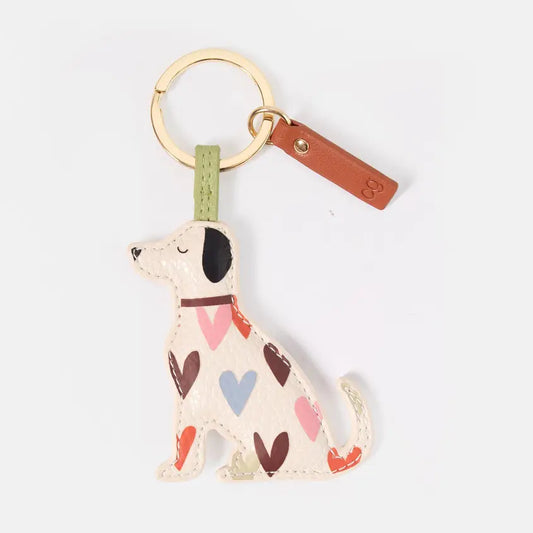 Caroline Gardner | Multi Little Hearts Labrador Novelty Keyring