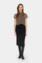 Saint Tropez | LiljaSZ Crinkle Blouse | Black Leopard
