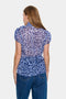 Saint Tropez LiljaSZ Crinkle Blouse | Blue Leopard
