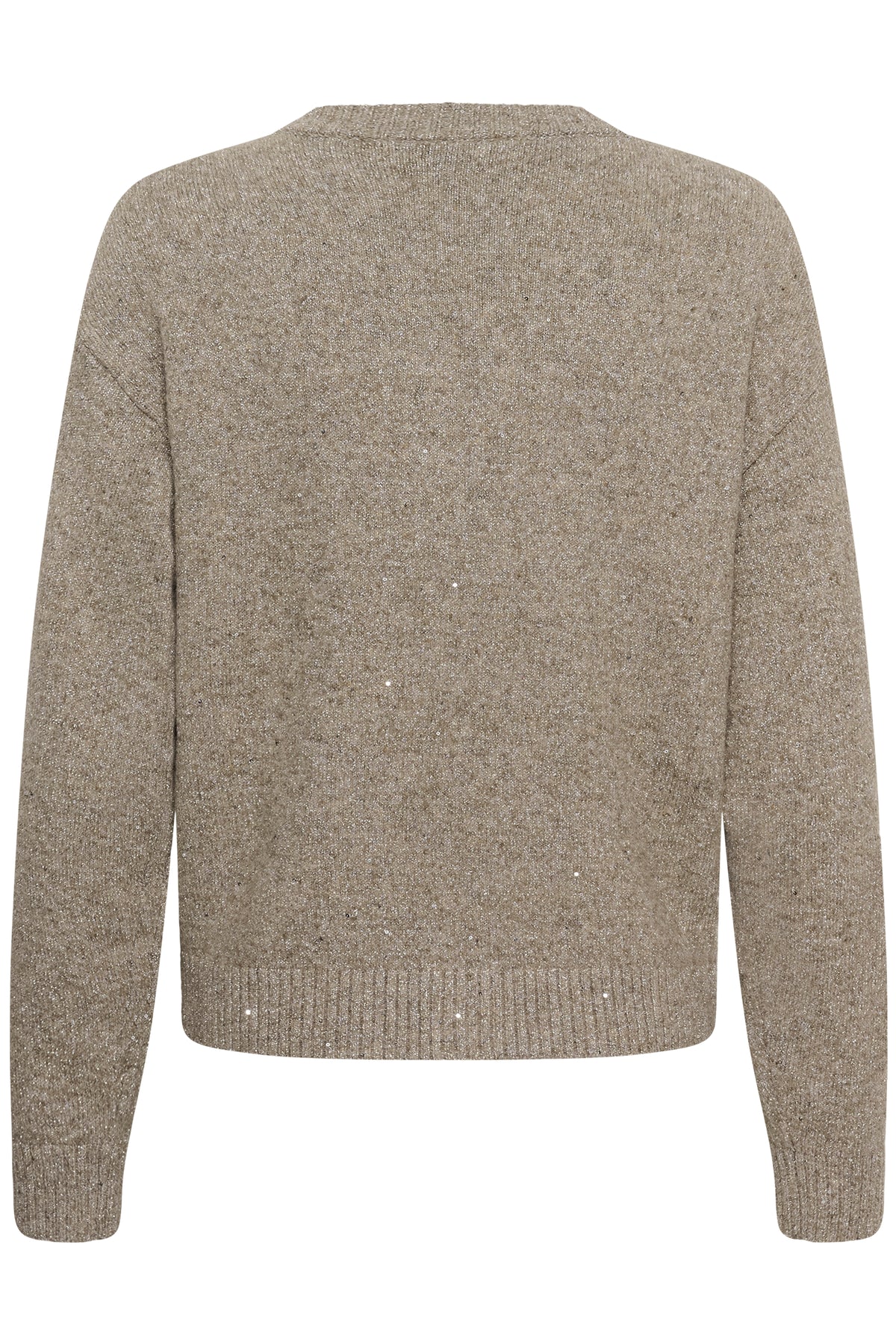 Saint Tropez | NovaSZ V-Neck Cardigan |  Pine Bark Melange / Brown