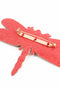 Pre-Order | My Doris Beaded Pink Dragonfly Brooch